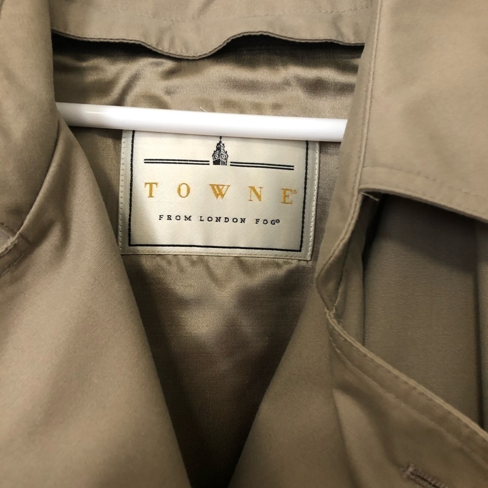 Towne from London Fog Removeable Liner Trench Coat - Picture 2 of 7